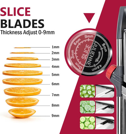 Mandoline Slicer for Kitchen,Adjustable Mandoline Food Slicer