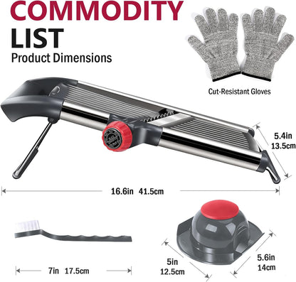 Mandoline Slicer for Kitchen,Adjustable Mandoline Food Slicer