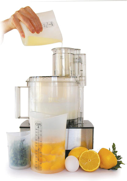 iSi Basics Measuring Cup Silicone Flexible, set of 3, Off-White