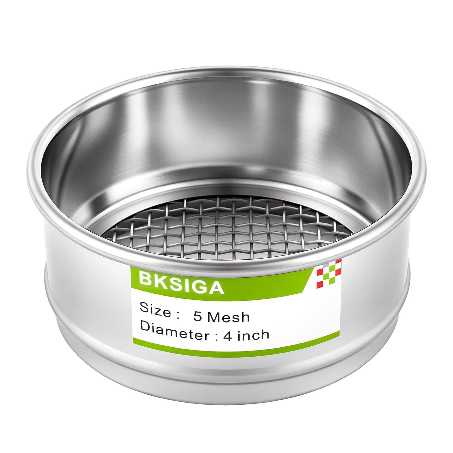 304 Stainless Steel Wire Cloth Lab Sieves, 300 Mesh Test Sieve, 4" Diameter Standard Analysis Sieve for Industrial Laboratory Homes