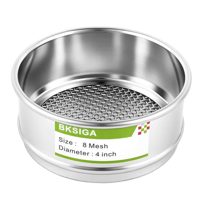 304 Stainless Steel Wire Cloth Lab Sieves, 300 Mesh Test Sieve, 4" Diameter Standard Analysis Sieve for Industrial Laboratory Homes