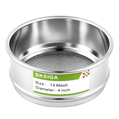 304 Stainless Steel Wire Cloth Lab Sieves, 300 Mesh Test Sieve, 4" Diameter Standard Analysis Sieve for Industrial Laboratory Homes