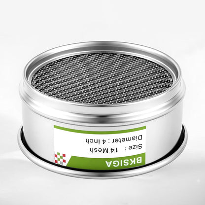 304 Stainless Steel Wire Cloth Lab Sieves, 300 Mesh Test Sieve, 4" Diameter Standard Analysis Sieve for Industrial Laboratory Homes