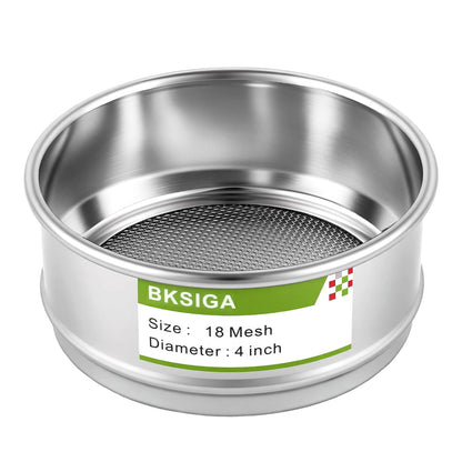 304 Stainless Steel Wire Cloth Lab Sieves, 300 Mesh Test Sieve, 4" Diameter Standard Analysis Sieve for Industrial Laboratory Homes