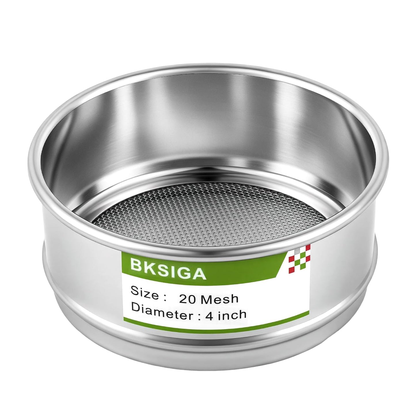 304 Stainless Steel Wire Cloth Lab Sieves, 300 Mesh Test Sieve, 4" Diameter Standard Analysis Sieve for Industrial Laboratory Homes