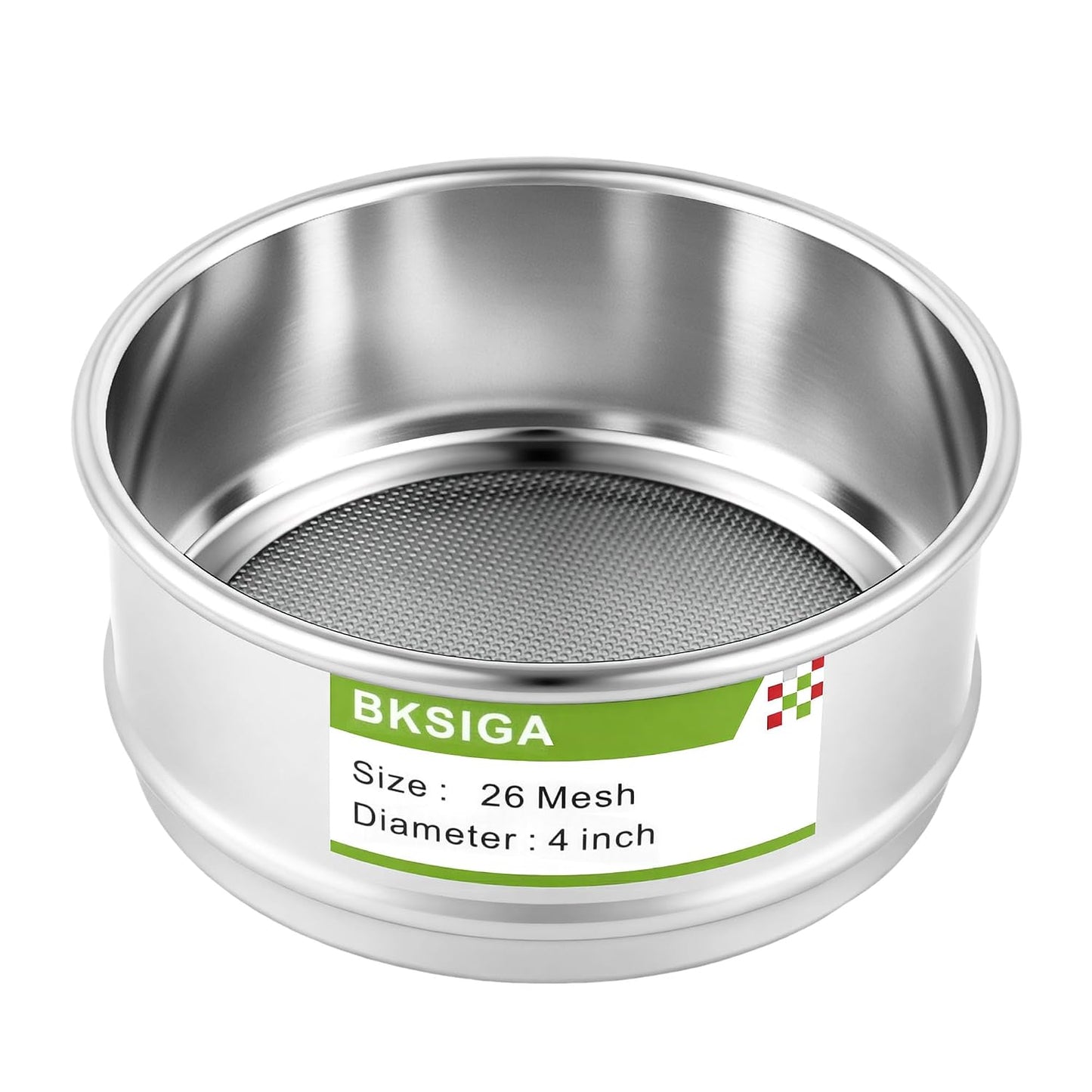304 Stainless Steel Wire Cloth Lab Sieves, 300 Mesh Test Sieve, 4" Diameter Standard Analysis Sieve for Industrial Laboratory Homes