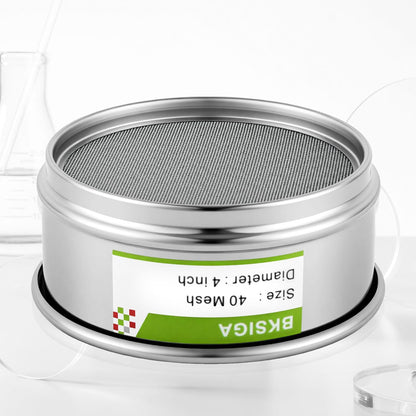 304 Stainless Steel Wire Cloth Lab Sieves, 300 Mesh Test Sieve, 4" Diameter Standard Analysis Sieve for Industrial Laboratory Homes