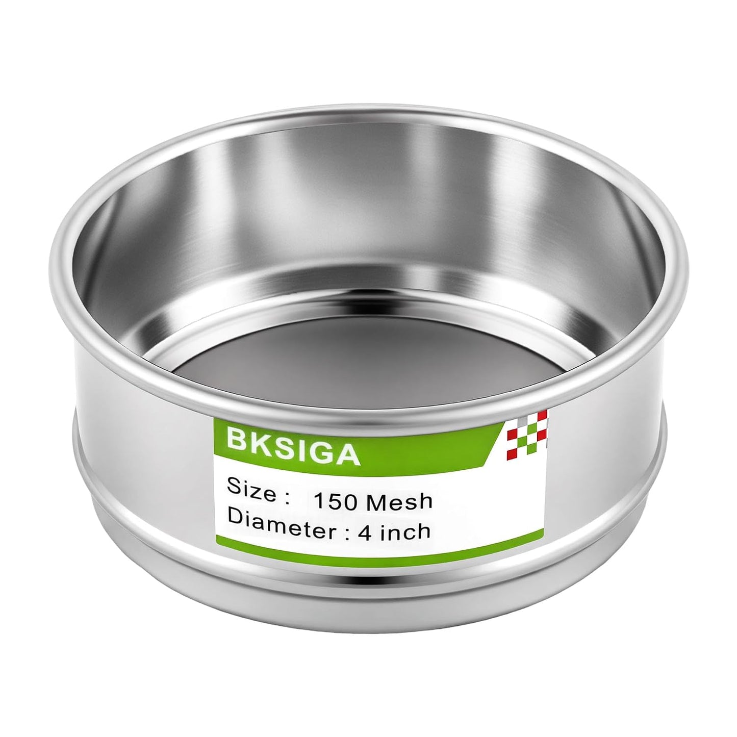304 Stainless Steel Wire Cloth Lab Sieves, 300 Mesh Test Sieve, 4" Diameter Standard Analysis Sieve for Industrial Laboratory Homes
