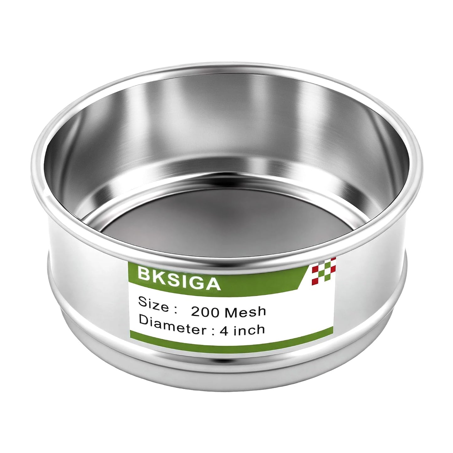 304 Stainless Steel Wire Cloth Lab Sieves, 300 Mesh Test Sieve, 4" Diameter Standard Analysis Sieve for Industrial Laboratory Homes