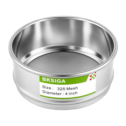 304 Stainless Steel Wire Cloth Lab Sieves, 300 Mesh Test Sieve, 4" Diameter Standard Analysis Sieve for Industrial Laboratory Homes