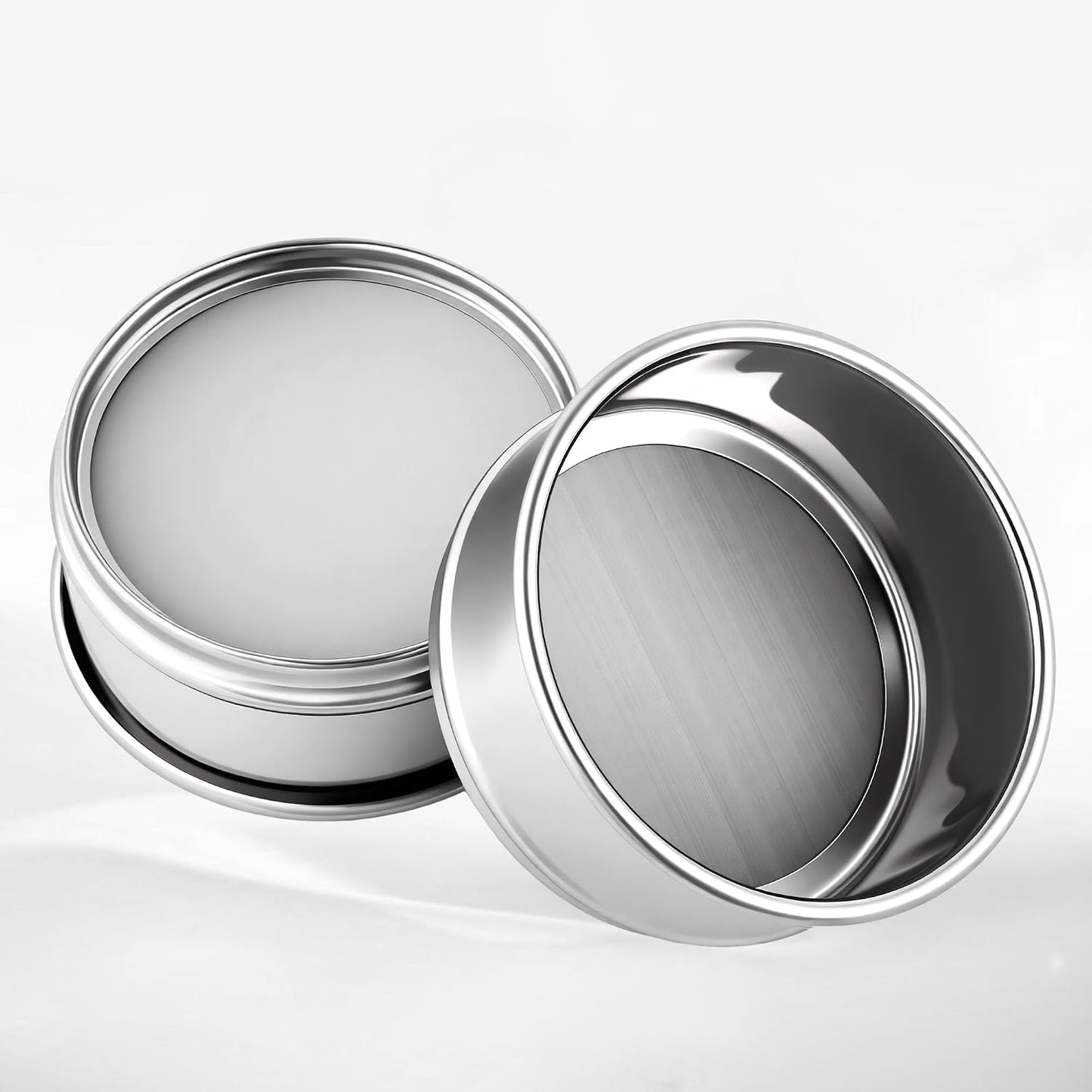 304 Stainless Steel Wire Cloth Lab Sieves, 300 Mesh Test Sieve, 4" Diameter Standard Analysis Sieve for Industrial Laboratory Homes