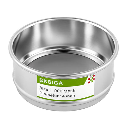 304 Stainless Steel Wire Cloth Lab Sieves, 300 Mesh Test Sieve, 4" Diameter Standard Analysis Sieve for Industrial Laboratory Homes