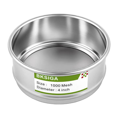 304 Stainless Steel Wire Cloth Lab Sieves, 300 Mesh Test Sieve, 4" Diameter Standard Analysis Sieve for Industrial Laboratory Homes