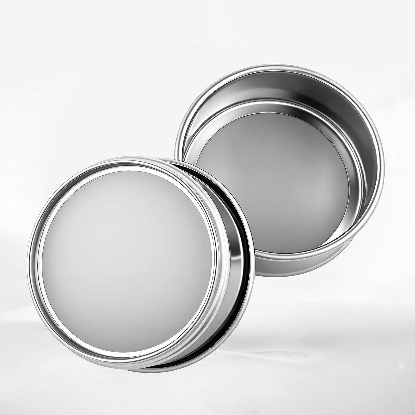 304 Stainless Steel Wire Cloth Lab Sieves, 300 Mesh Test Sieve, 4" Diameter Standard Analysis Sieve for Industrial Laboratory Homes
