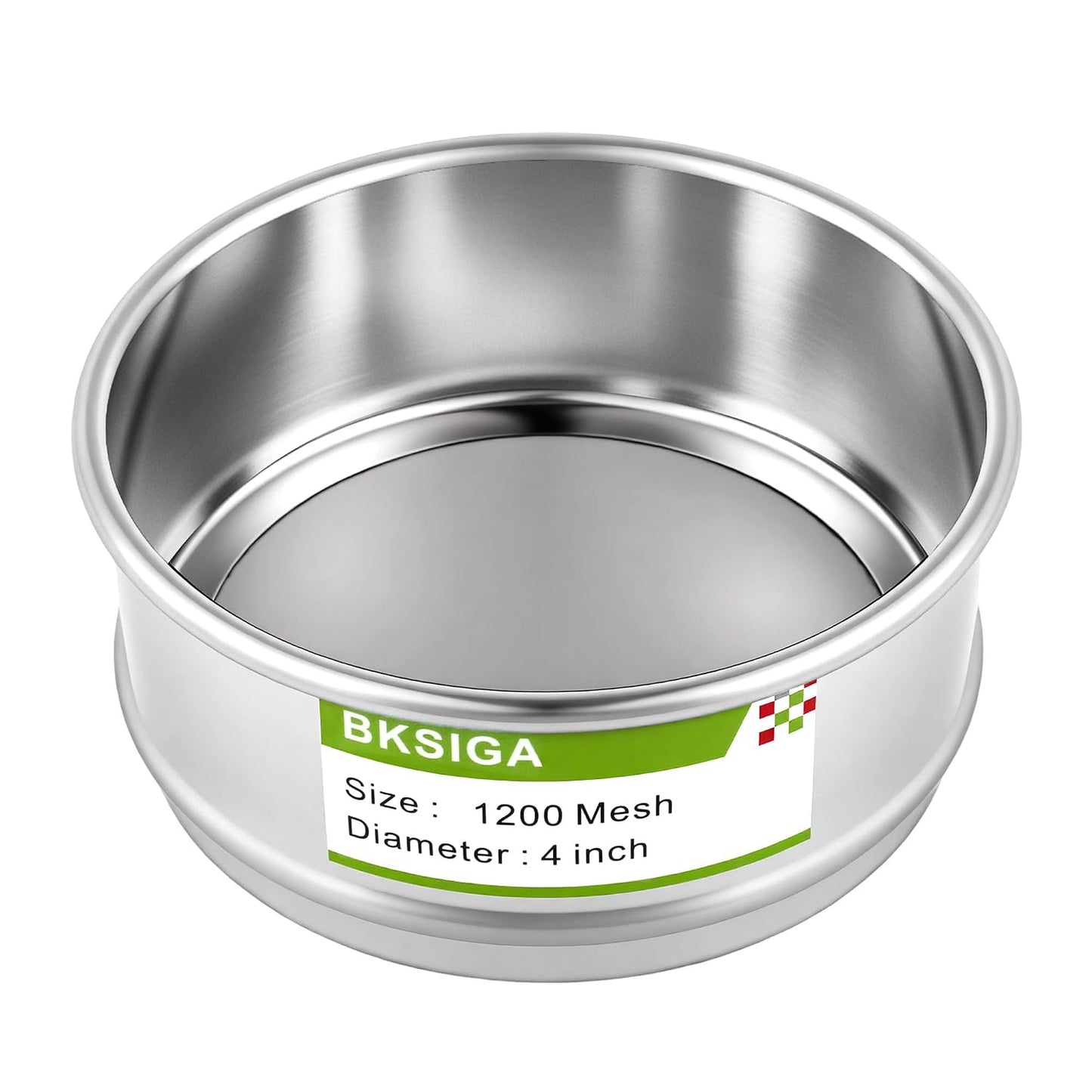 304 Stainless Steel Wire Cloth Lab Sieves, 300 Mesh Test Sieve, 4" Diameter Standard Analysis Sieve for Industrial Laboratory Homes
