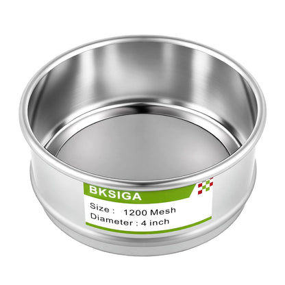 304 Stainless Steel Wire Cloth Lab Sieves, 300 Mesh Test Sieve, 4" Diameter Standard Analysis Sieve for Industrial Laboratory Homes