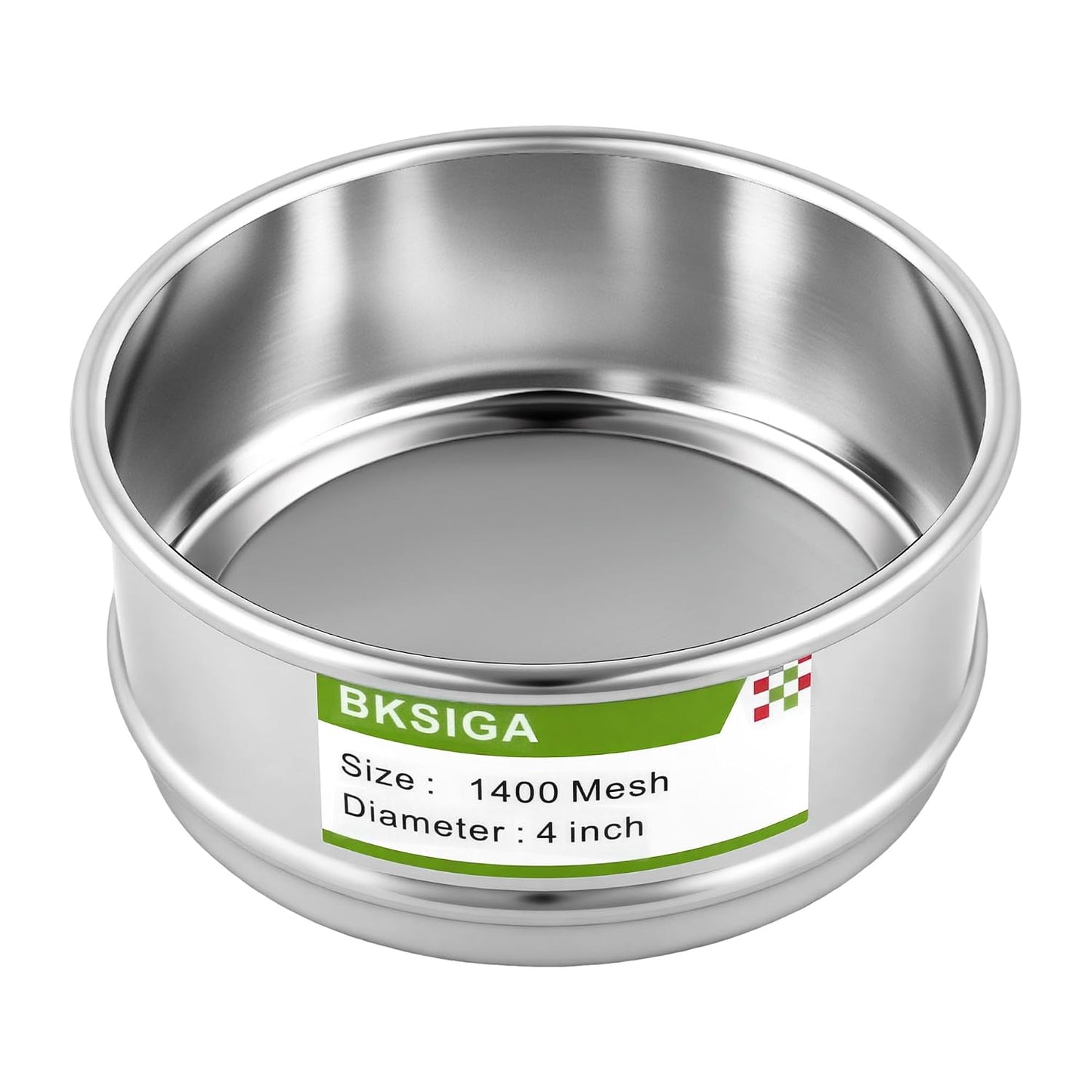 304 Stainless Steel Wire Cloth Lab Sieves, 300 Mesh Test Sieve, 4" Diameter Standard Analysis Sieve for Industrial Laboratory Homes