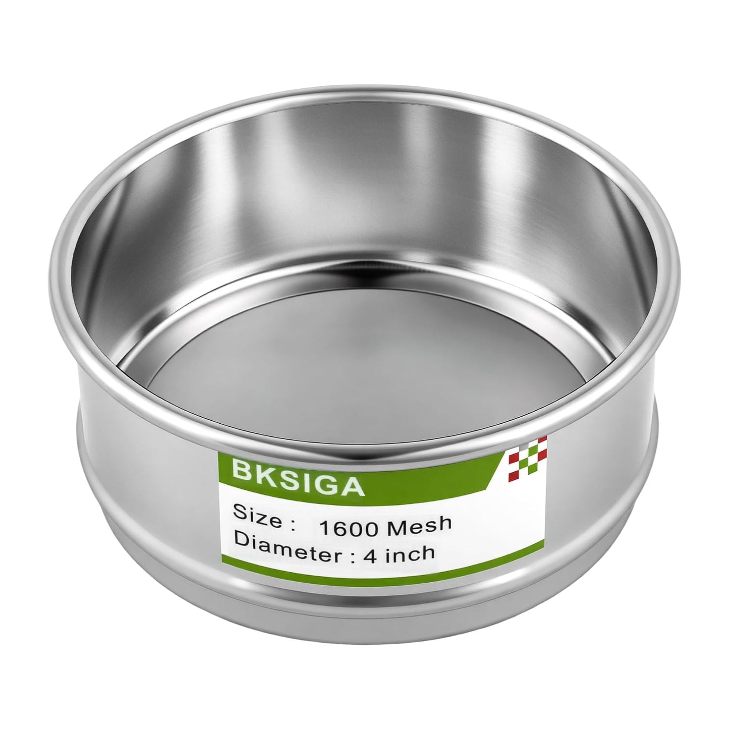 304 Stainless Steel Wire Cloth Lab Sieves, 300 Mesh Test Sieve, 4" Diameter Standard Analysis Sieve for Industrial Laboratory Homes