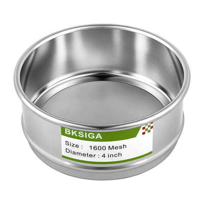 304 Stainless Steel Wire Cloth Lab Sieves, 300 Mesh Test Sieve, 4" Diameter Standard Analysis Sieve for Industrial Laboratory Homes