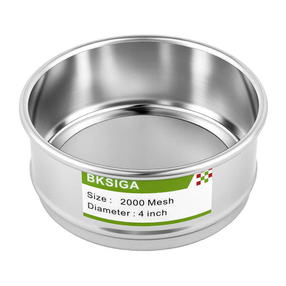 304 Stainless Steel Wire Cloth Lab Sieves, 300 Mesh Test Sieve, 4" Diameter Standard Analysis Sieve for Industrial Laboratory Homes