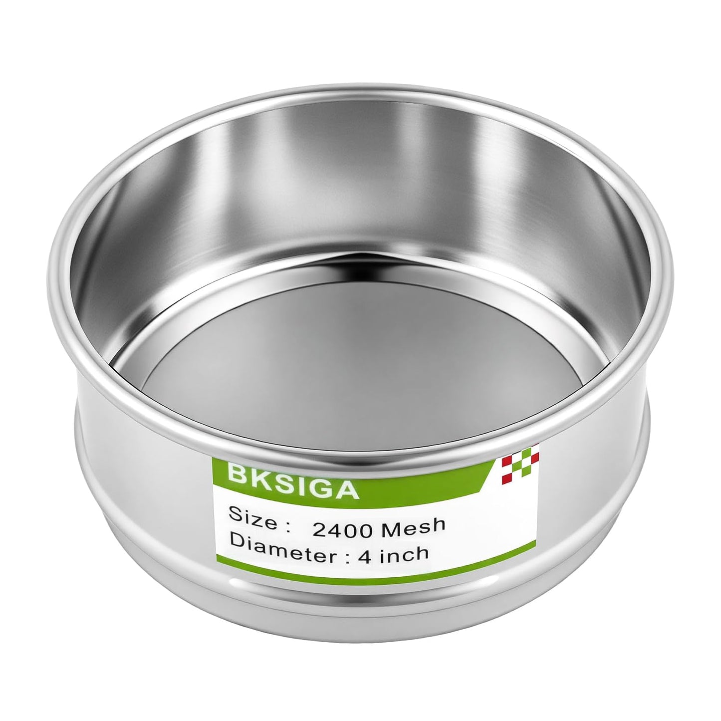 304 Stainless Steel Wire Cloth Lab Sieves, 300 Mesh Test Sieve, 4" Diameter Standard Analysis Sieve for Industrial Laboratory Homes