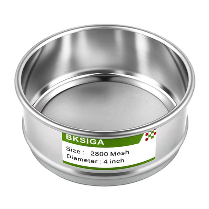 304 Stainless Steel Wire Cloth Lab Sieves, 300 Mesh Test Sieve, 4" Diameter Standard Analysis Sieve for Industrial Laboratory Homes