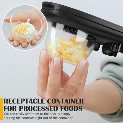 Egg Slicer for Hard Boiled Eggs - 3 Slice Modes Egg Cutter, Heavy Duty, Stainless Steel Dicer - Kitchen Chopper Tool for Strawberry, Mushroom, Grape, Cherry Tomato - White