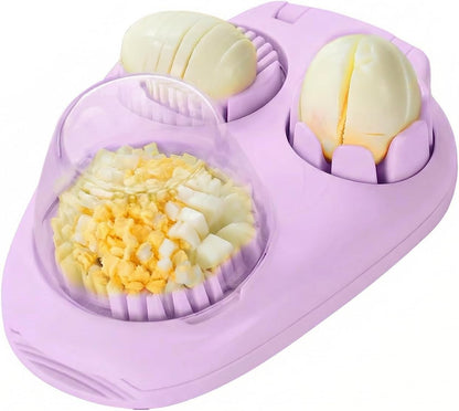 1 Pcs Heavy Duty Egg Slicer with 3 Cutting Modes, Stainless Steel Egg Cutter for Hard Boiled Eggs, Strawberry, Grape, Mushroom, Kitchen Dicer Tool, Send Goods From Local Warehouse