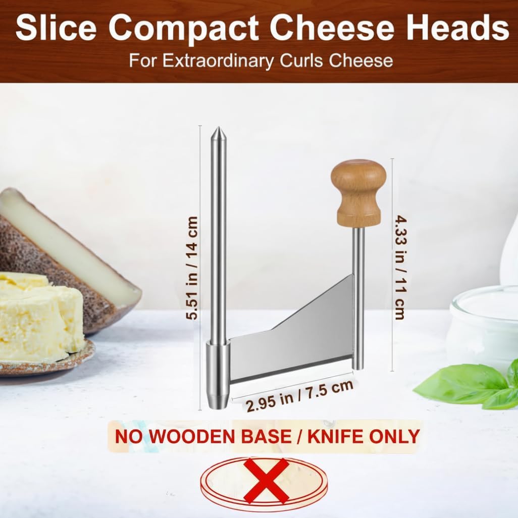 Cheese Curler Wheel: Stainless Steel Cheese Butter Chocolate Shaver to Create Beautiful Rose-Shaped Cuts Revealing Its Rich Flavor for Restaurants, Cafes, Dessert Shops, Home (Slicer Only)