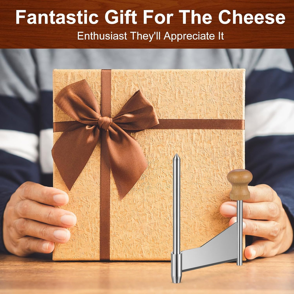Cheese Curler Wheel: Stainless Steel Cheese Butter Chocolate Shaver to Create Beautiful Rose-Shaped Cuts Revealing Its Rich Flavor for Restaurants, Cafes, Dessert Shops, Home (Slicer Only)
