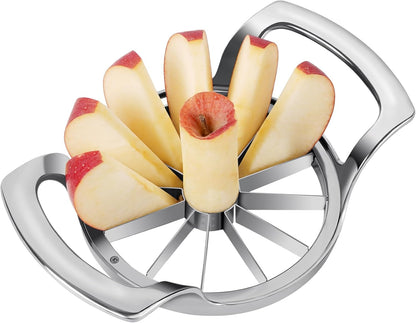 Apple Slicer, 12 Slices Extra Large Apple Cutter, Stainless Steel Ultra-Sharp Apple Slicer and Corer, Pitter, Apple Divider Up to 4 Inches Fruit