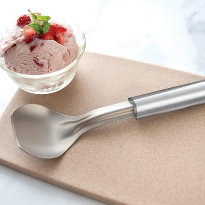 Ice Cream Scoop (R137), Silver Handle | 2.38" x 2.38" Stainless Steel Bowl, Silver Cast Aluminum Handle