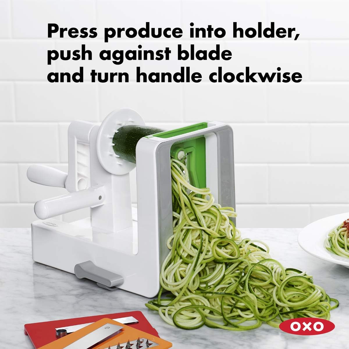 Good Grips 3-Blade Tabletop Spiralizer with StrongHold Suction