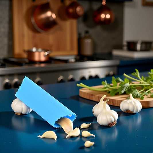 Blue Silicone Garlic Peeler,Colorful Household Garlic Skin Remover Portable Garlic Roller Tube Garlic Peeling Kitchen Tool Garlic Presses Garlic Tools
