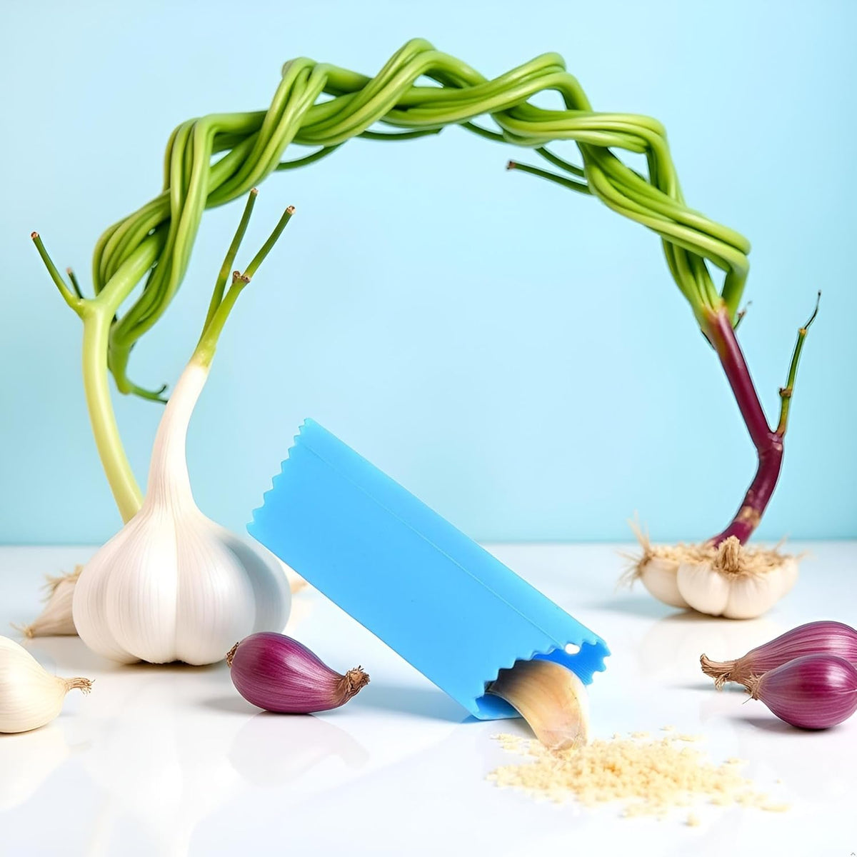 Blue Silicone Garlic Peeler,Colorful Household Garlic Skin Remover Portable Garlic Roller Tube Garlic Peeling Kitchen Tool Garlic Presses Garlic Tools