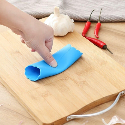 Blue Silicone Garlic Peeler,Colorful Household Garlic Skin Remover Portable Garlic Roller Tube Garlic Peeling Kitchen Tool Garlic Presses Garlic Tools