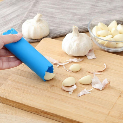 Blue Silicone Garlic Peeler,Colorful Household Garlic Skin Remover Portable Garlic Roller Tube Garlic Peeling Kitchen Tool Garlic Presses Garlic Tools
