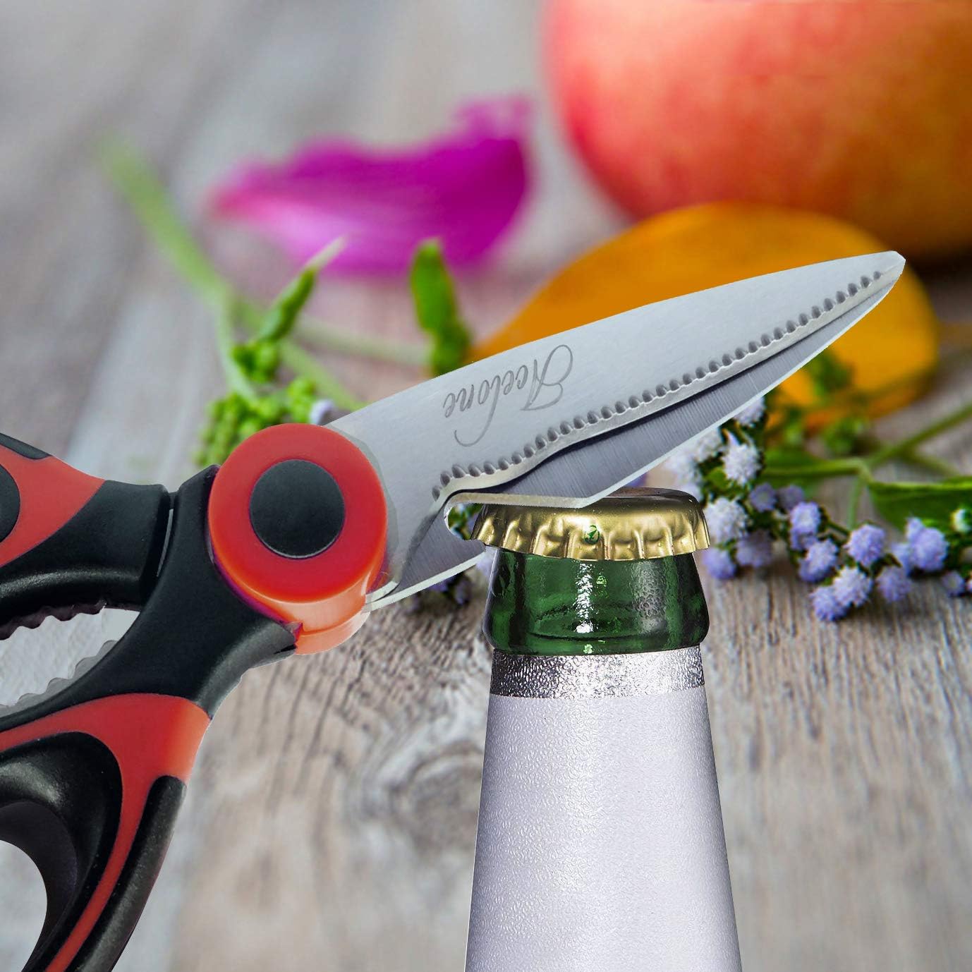 Kitchen Shears,Premium Heavy Duty Shears Ultra Sharp Stainless Steel Multi-function Kitchen Scissors for Chicken/Poultry/Fish/Meat/Vegetables/Herbs/BBQ…