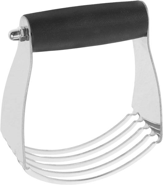 Stainless Steel Dough Blender with Built Scraper for Baking Heavy Duty Pastry Mixer and Flour Cutter Efficient Kitchen Tool for Crust Biscuit Cookie and Scone Dough Mixing