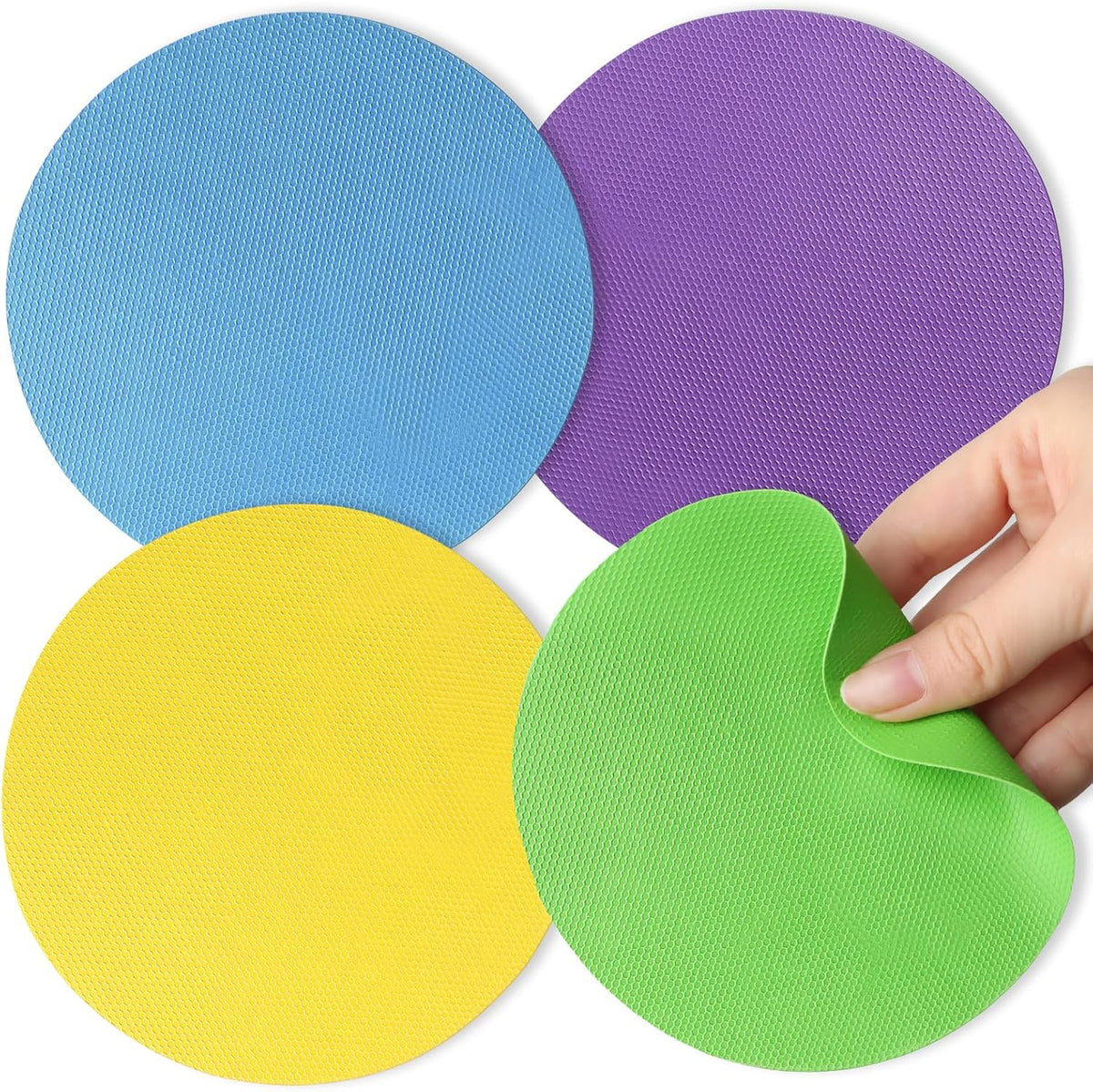Rubber Jar Opener Pads Set of 4, Non-Slip Gripper Pads for Jars