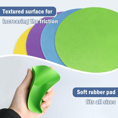 Rubber Jar Opener Pads Set of 4, Non-Slip Gripper Pads for Jars
