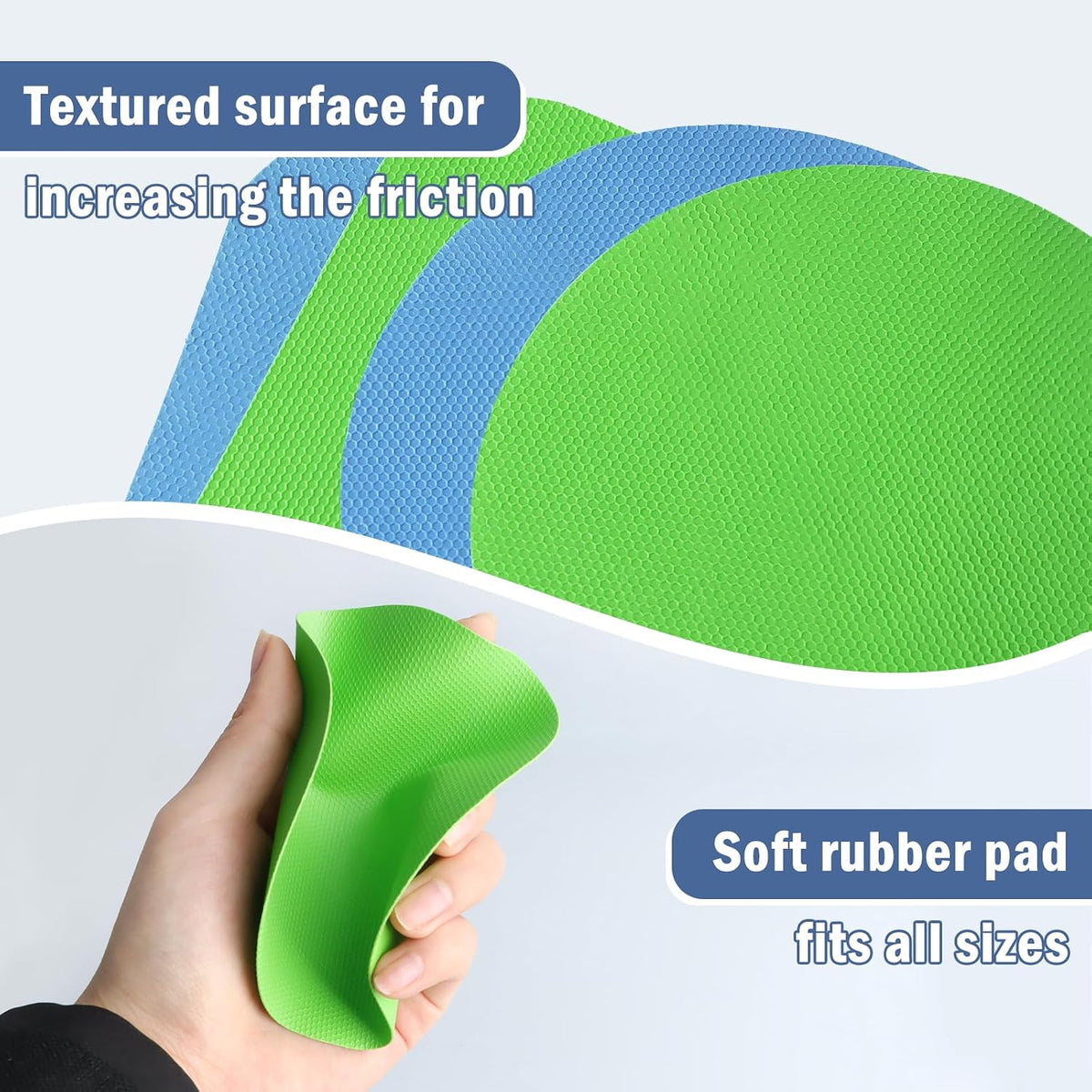 Rubber Jar Opener Pads Set of 4, Non-Slip Gripper Pads for Jars