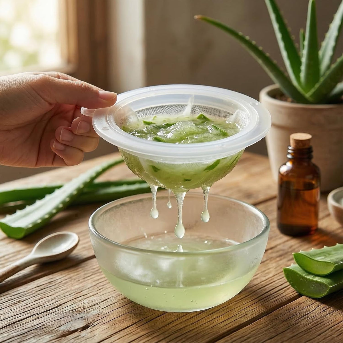Ultra Fine Mesh Strainer, 2 Pcs 200 + 400 Mesh Nylon Fine Strainer for Liquids Brine Shrimp Net Plastic Colander Meshes Strainers for Juicing Cooking Oil Juice Nut Milk Cheese Wine Coffee Whey Grease