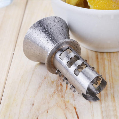 Stainless Steel Manual Lemon Juicer, Reamer 18/8 Stainless Steel, Hand Citrus Juicer and Lemon Pourer