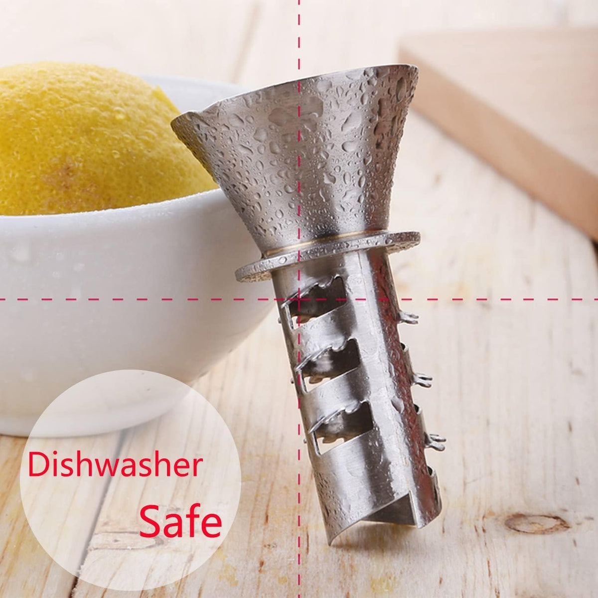 Stainless Steel Manual Lemon Juicer, Reamer 18/8 Stainless Steel, Hand Citrus Juicer and Lemon Pourer