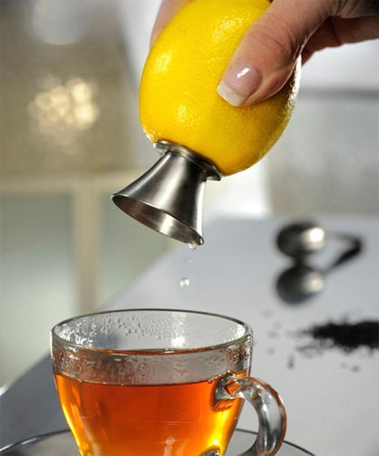 Stainless Steel Manual Lemon Juicer, Reamer 18/8 Stainless Steel, Hand Citrus Juicer and Lemon Pourer