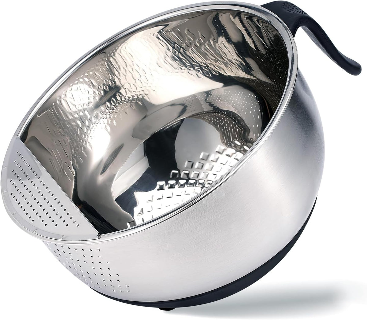 Stainless Steel Kitchen Strainers and Colanders with Cheese Grater