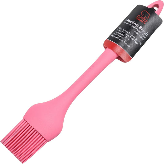Premium Silicone Basting Brush, 10.25 inch, Pink