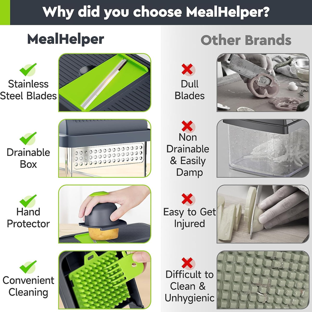 12-in-1 Vegetable Chopper, Food Veggie Chopper With Container