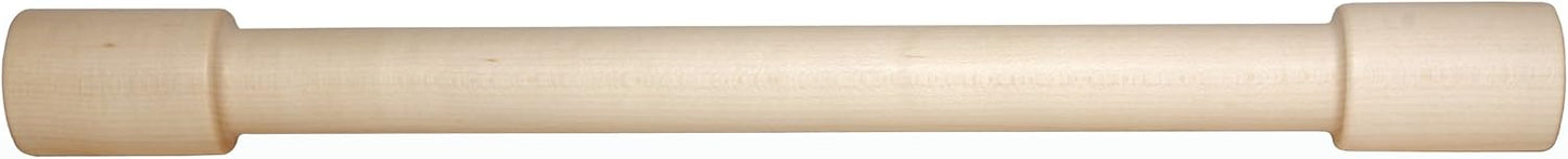 Lovely Maple Wood Rolling Pin, 18-inches by 1-3/4-inches by 1/4-inches, Off-White